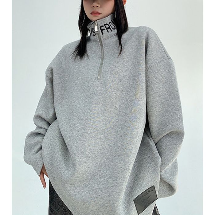 ロゴネック ハーフジップ スウェット 10003