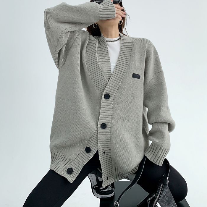 アシンメトリーデザイン カーディガン 10040