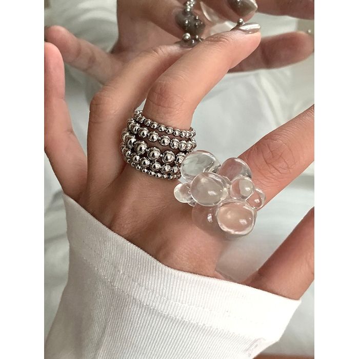 クリア＆メタル リングセット 10068