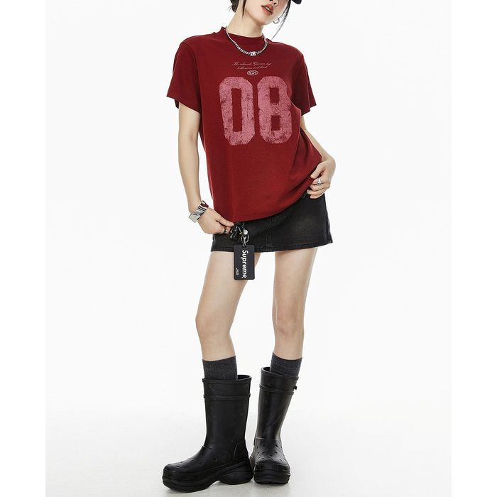 ナンバープリント Tシャツ 10104