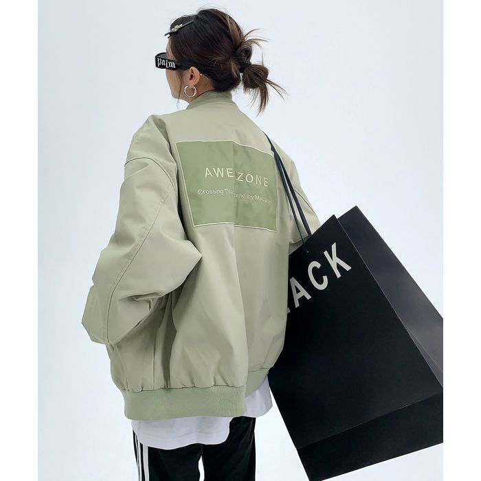 バックラベル ジップアップジャケット 10082