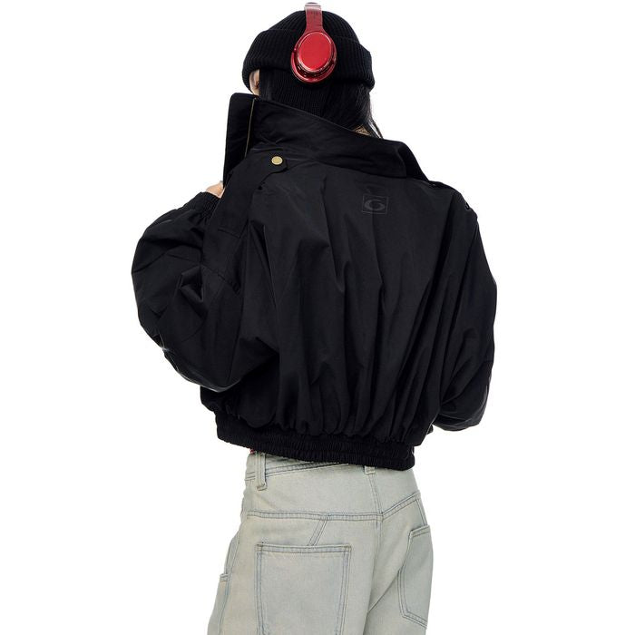 ショート丈 ジップアップジャケット 10103