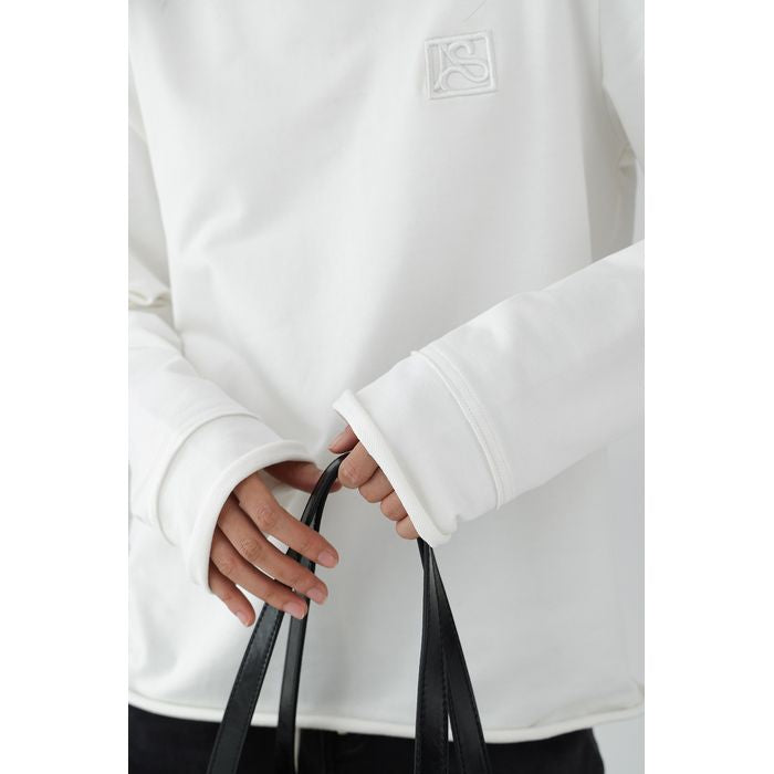 刺繍ロゴ 長袖プルオーバー 10054