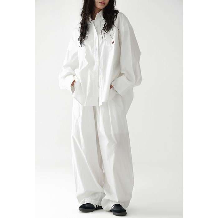 ドローストリング ワイドパンツ 10057