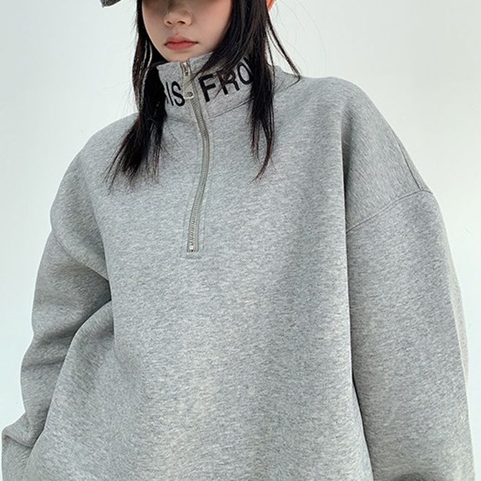 ロゴネック ハーフジップ スウェット 10003