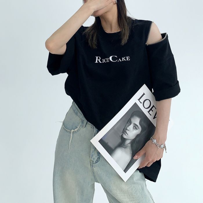ジッパースリーブ Tシャツ 10084