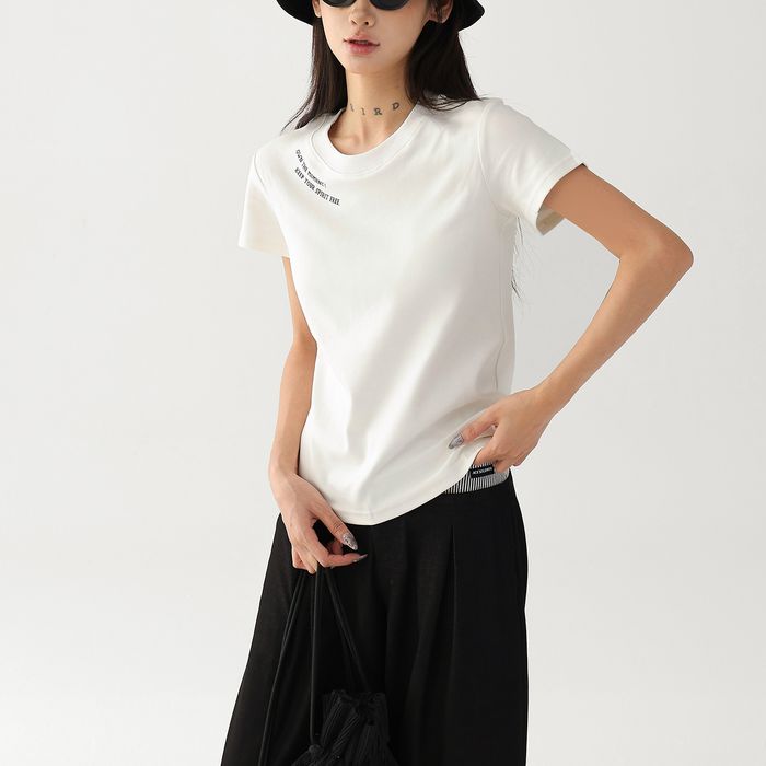 レタリングプリント Tシャツ 10117