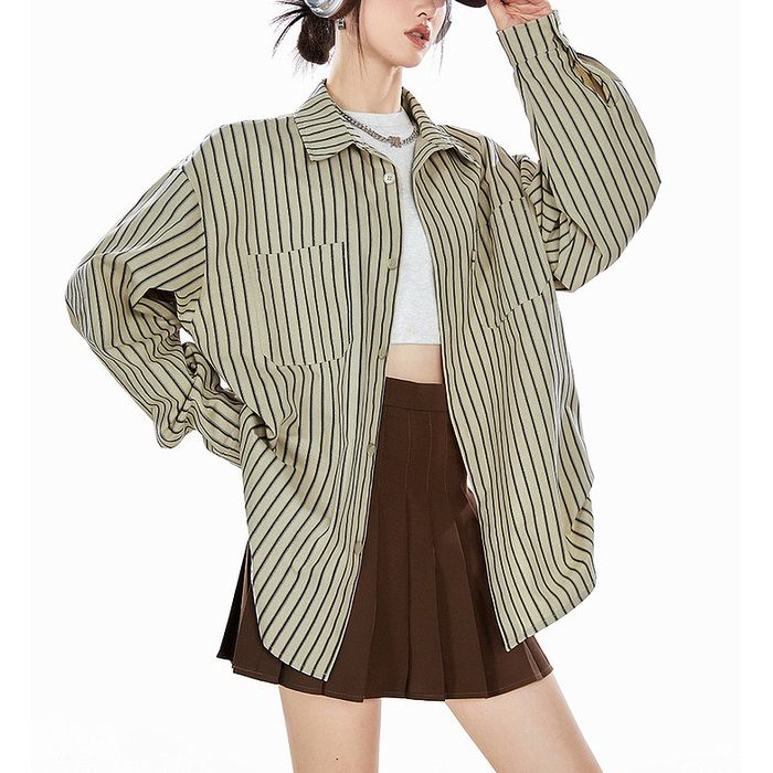 ストライプ シャツ 10094