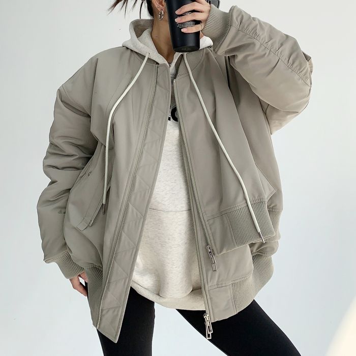 レイヤードデザイン オーバーサイズブルゾン 10016