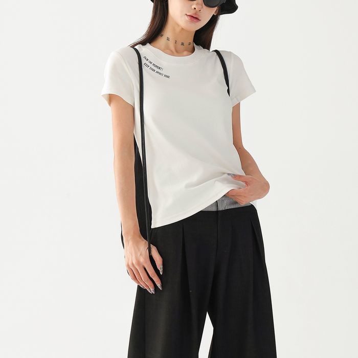 レタリングプリント Tシャツ 10117