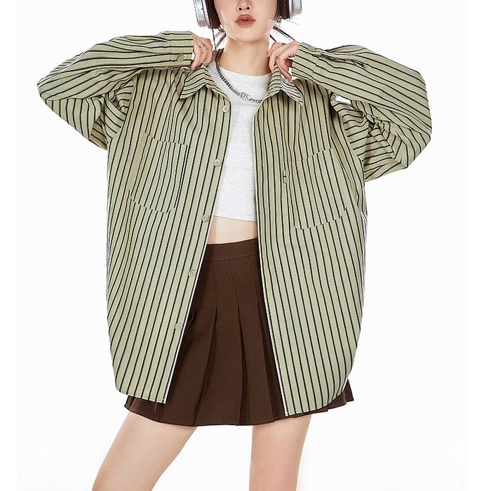 ストライプ シャツ 10094