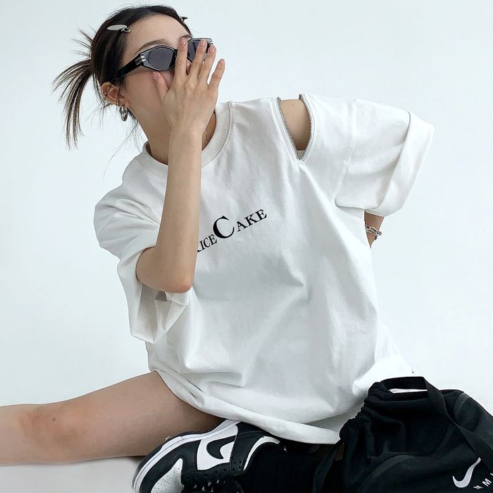 ジッパースリーブ Tシャツ 10084