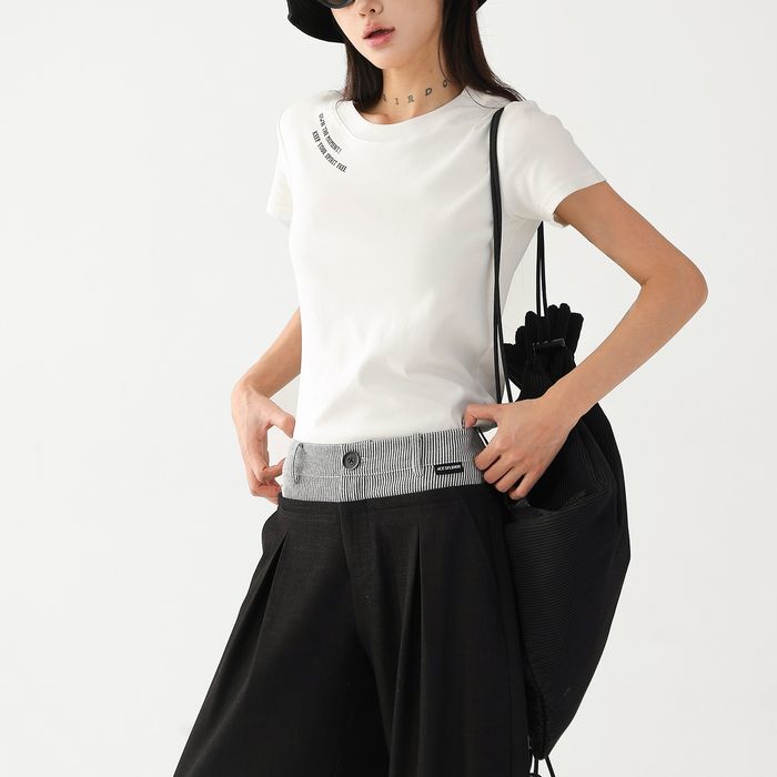 レタリングプリント Tシャツ 10117