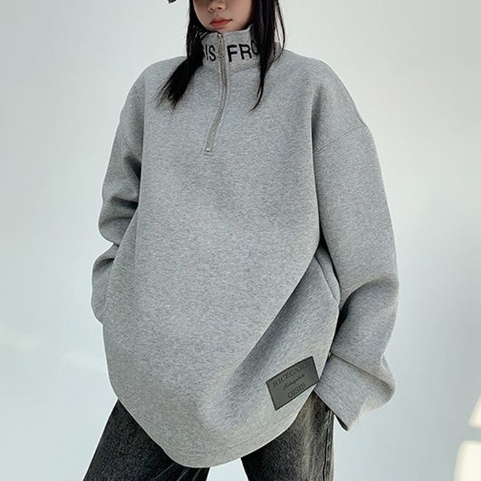 ロゴネック ハーフジップ スウェット 10003