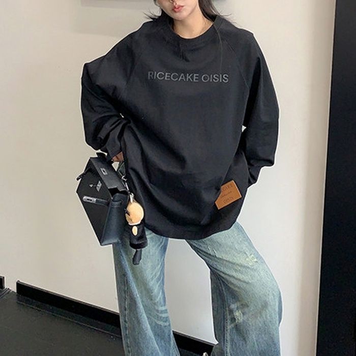 ロゴプリント 長袖Tシャツ 10108