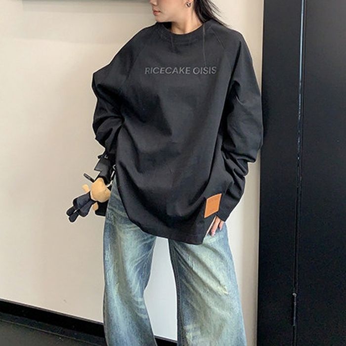 ロゴプリント 長袖Tシャツ 10108