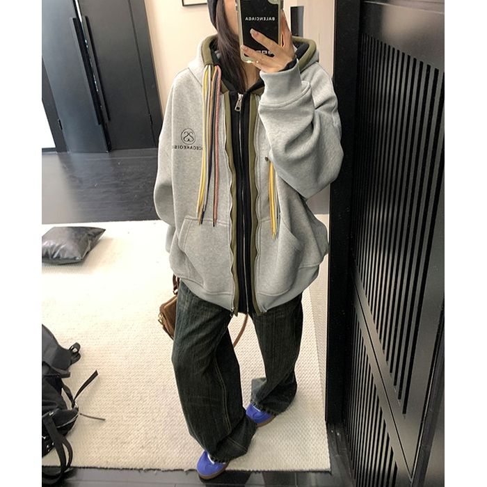 マルチストラップ ジップアップパーカー 10111