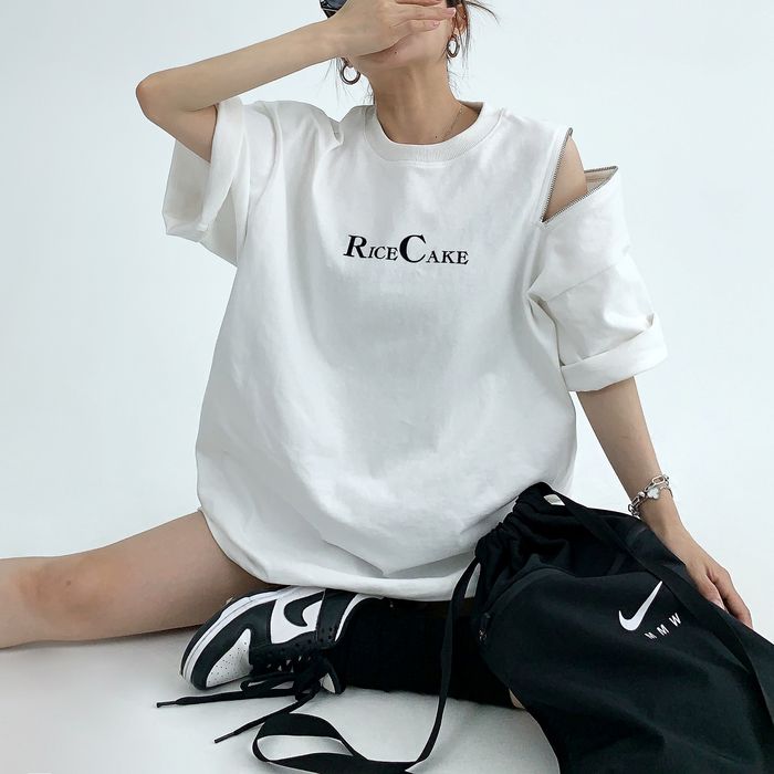 ジッパースリーブ Tシャツ 10084