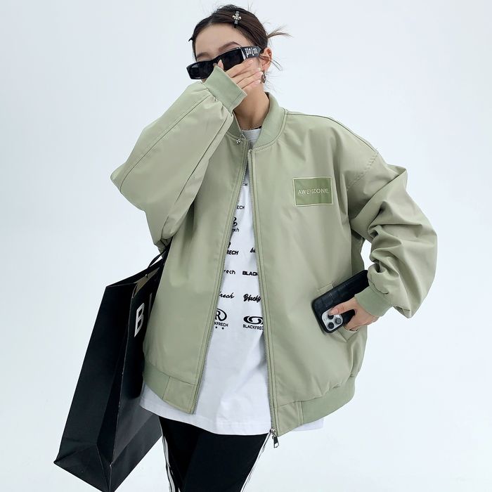 バックラベル ジップアップジャケット 10082