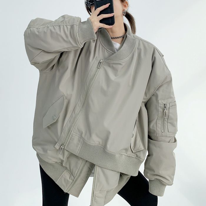 レイヤードデザイン オーバーサイズブルゾン 10016