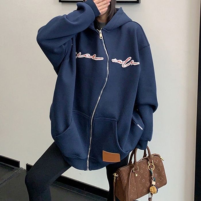 フロントロゴ ジップアップパーカー 10110