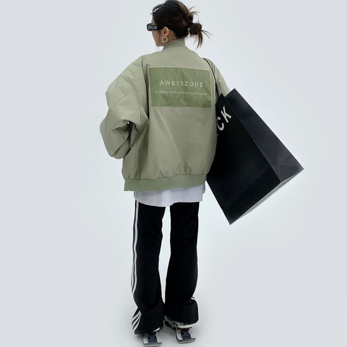 バックラベル ジップアップジャケット 10082