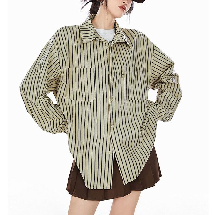 ストライプ シャツ 10094