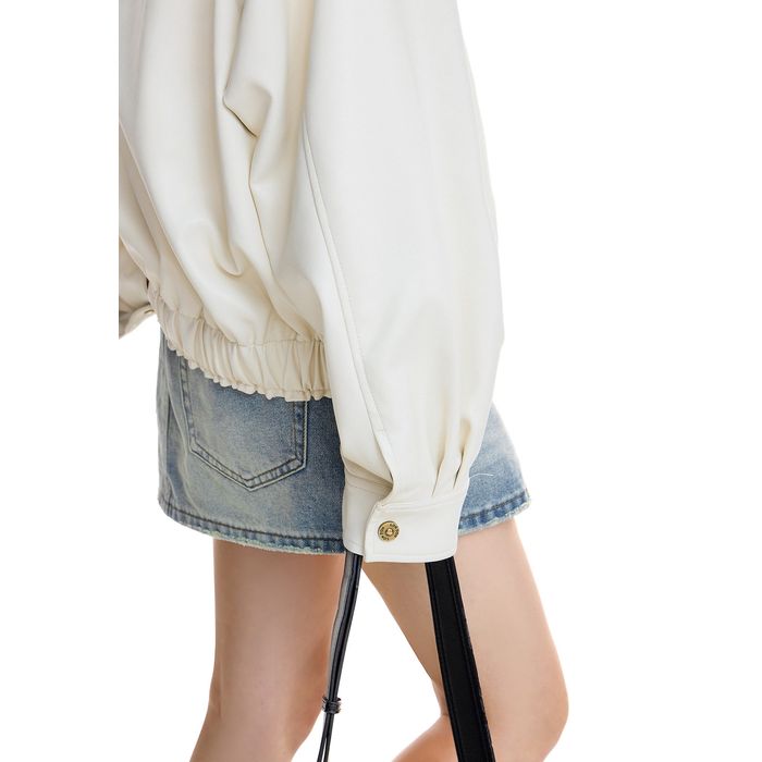 エコレザー ジップアップジャケット 10101