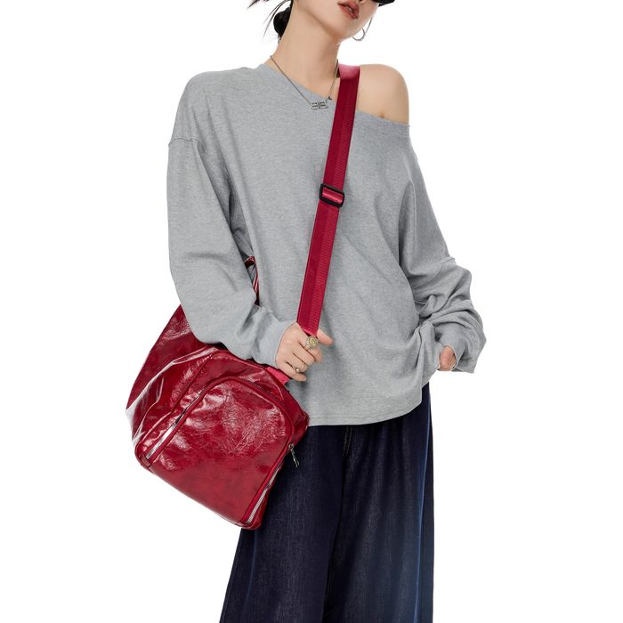 ワンショルダー 長袖Tシャツ 10106