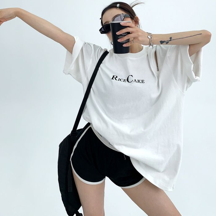 ジッパースリーブ Tシャツ 10084