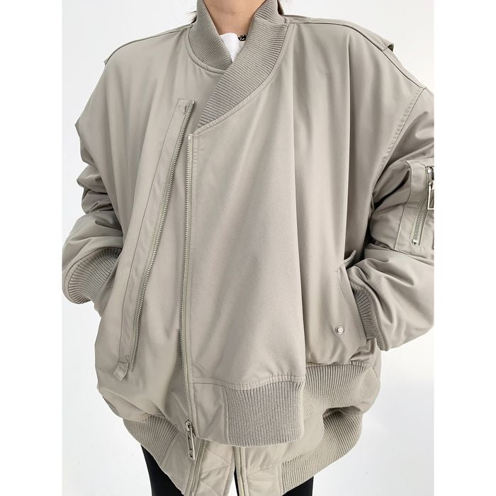 レイヤードデザイン オーバーサイズブルゾン 10016