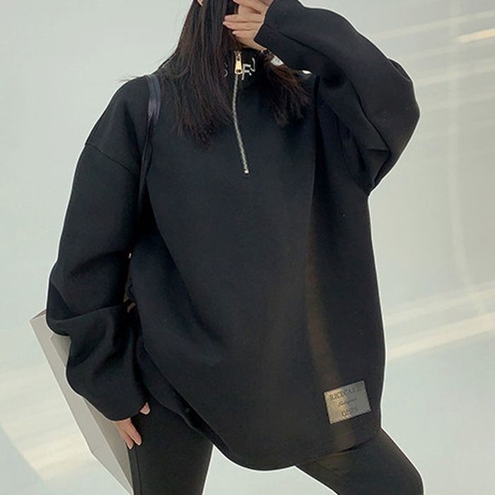 ロゴネック ハーフジップ スウェット 10003