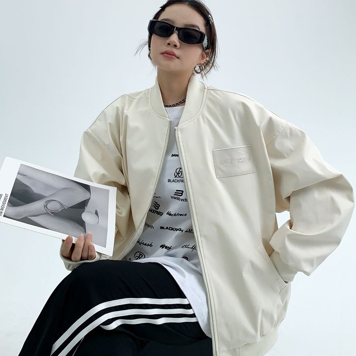 バックラベル ジップアップジャケット 10082