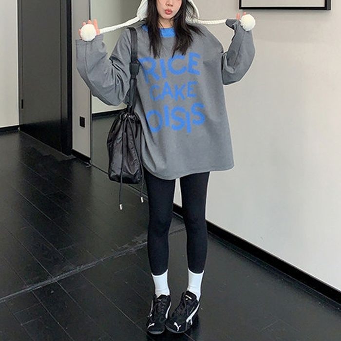 レース風レタリング カットソー 10026