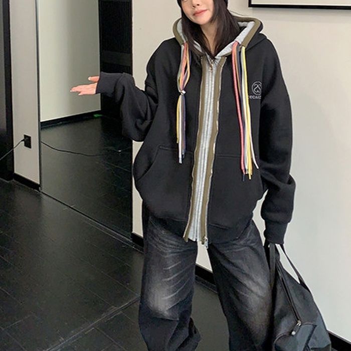 マルチストラップ ジップアップパーカー 10111