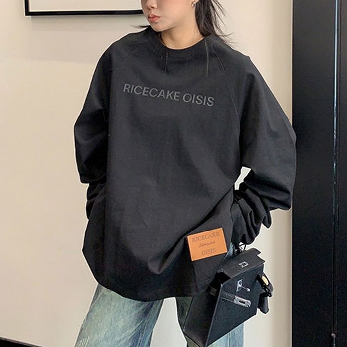 ロゴプリント 長袖Tシャツ 10108