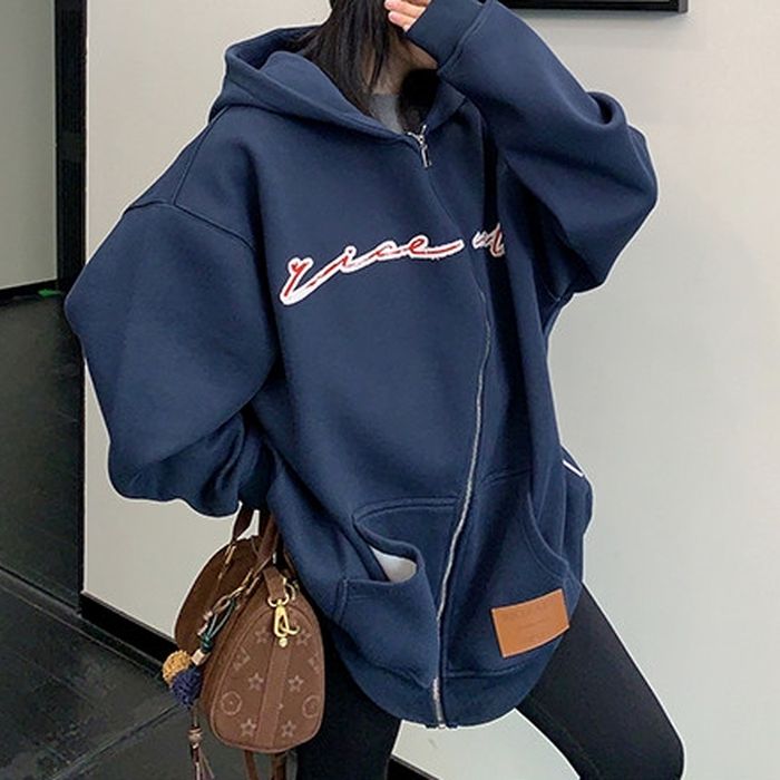 フロントロゴ ジップアップパーカー 10110