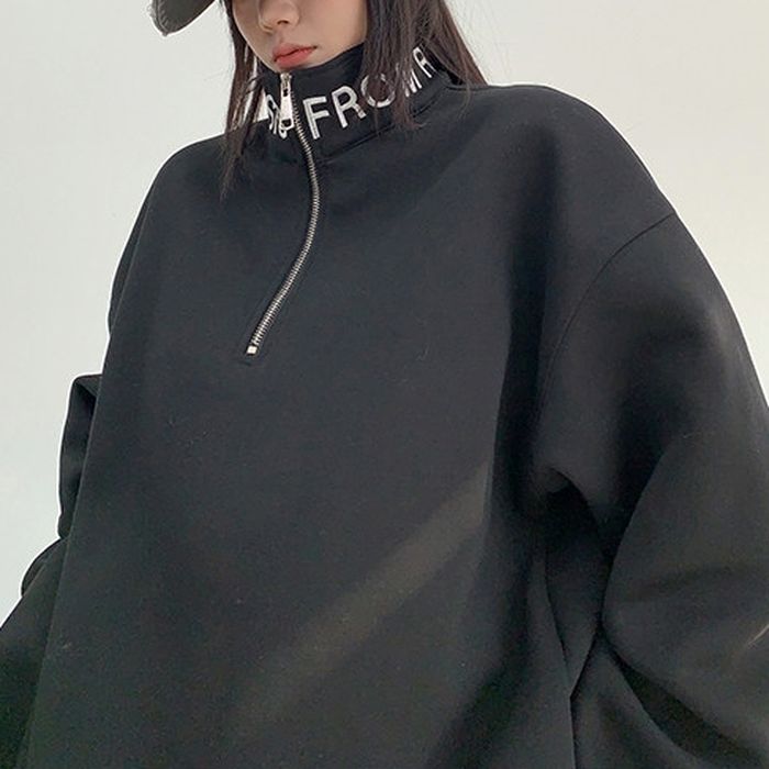 ロゴネック ハーフジップ スウェット 10003