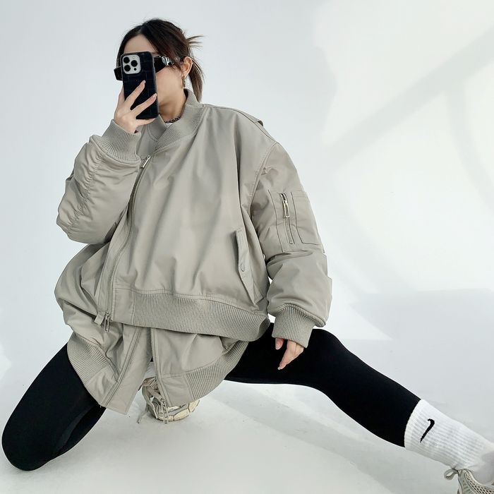 レイヤードデザイン オーバーサイズブルゾン 10016