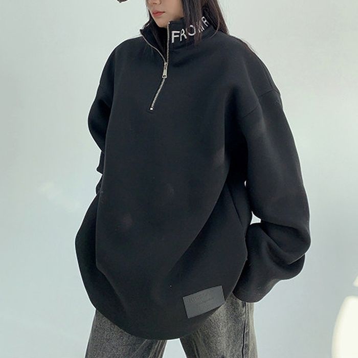 ロゴネック ハーフジップ スウェット 10003