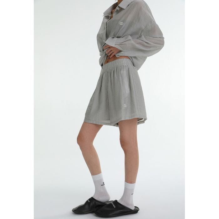 ワンポイントロゴ パンツ 10046