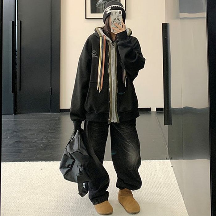 マルチストラップ ジップアップパーカー 10111