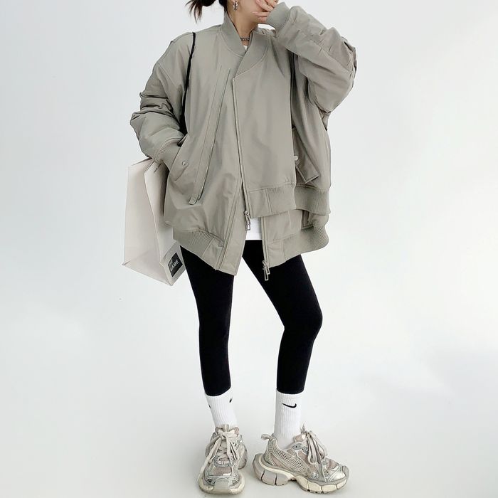 レイヤードデザイン オーバーサイズブルゾン 10016
