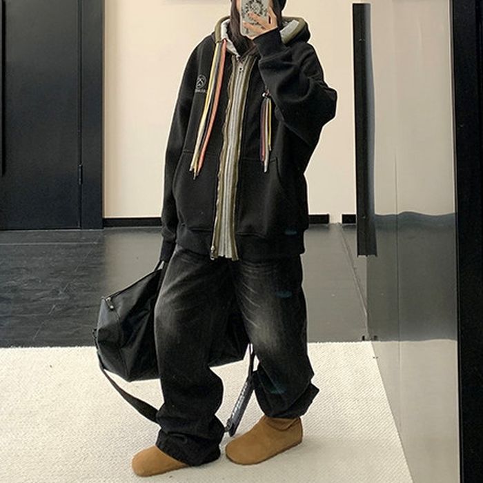 マルチストラップ ジップアップパーカー 10111