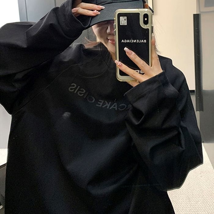 ロゴプリント 長袖Tシャツ 10108