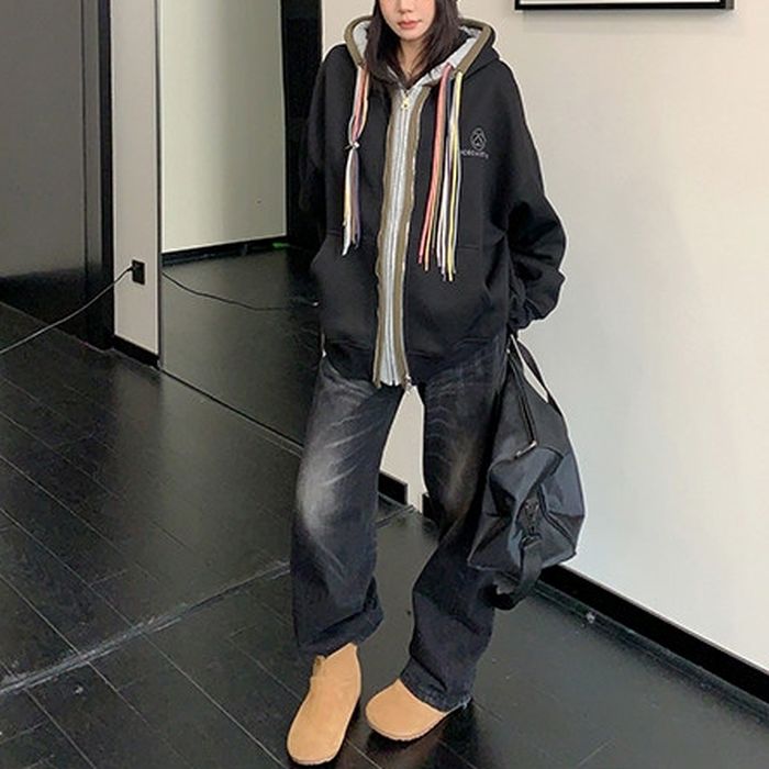 マルチストラップ ジップアップパーカー 10111