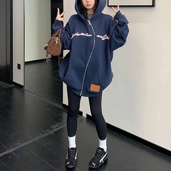 フロントロゴ ジップアップパーカー 10110