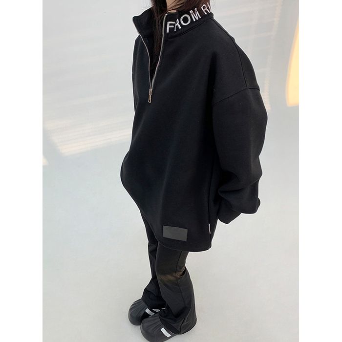 ロゴネック ハーフジップ スウェット 10003