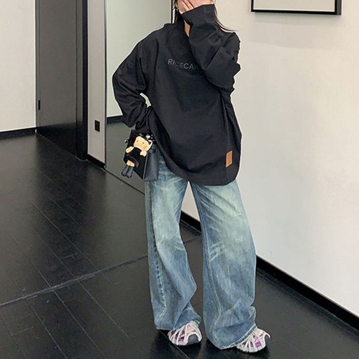 ロゴプリント 長袖Tシャツ 10108