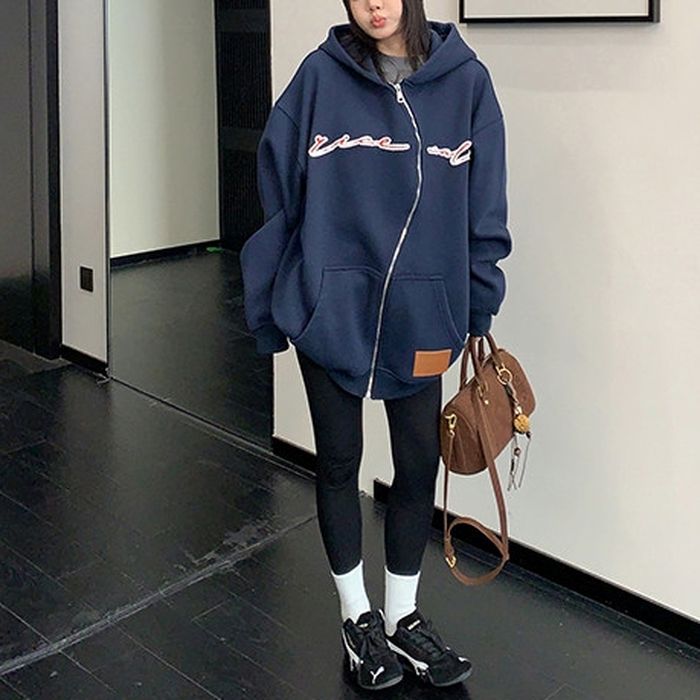 フロントロゴ ジップアップパーカー 10110